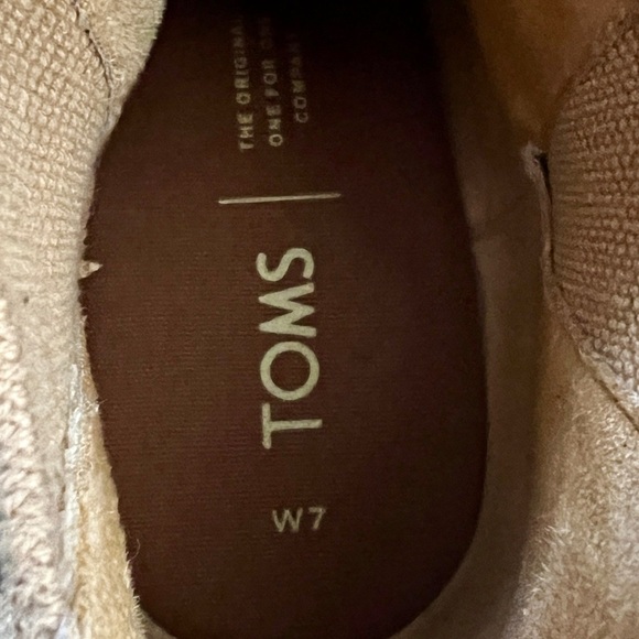 TOMS Leopard Kelsey Wedge Suede Ankle Booties - Size 7 - Picture 9 of 9